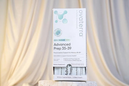 Advanced Prep Preconception Vitamins for Women with DHEA 25mg, Conception Fertility Prenatal Vitamins, Fertility Supplements for Women, Prenatal Multivitamin 4 Week Supply (28 Daily Packets)