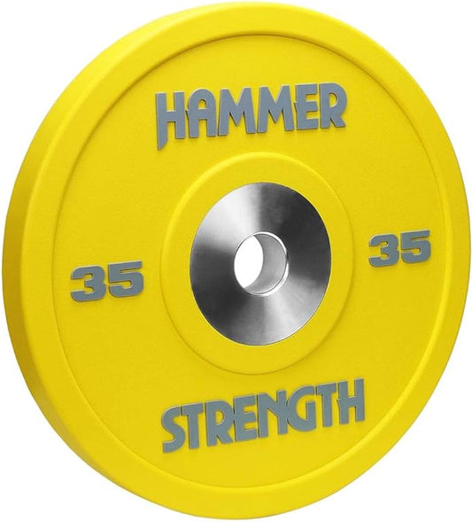 Hammer Strength 35Lb Yellow Urethane Bumper Plate