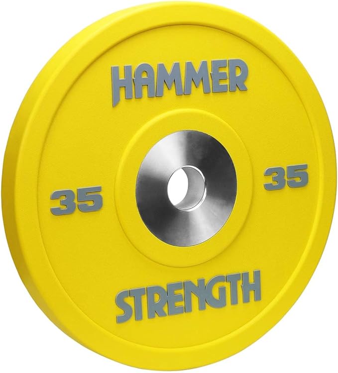Hammer Strength 35Lb Yellow Urethane Bumper Plate