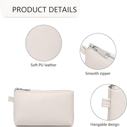 PU Leather Makeup Simple and Convenient Handbag Small Exquisite Storage Bag (Pu/French Oak)