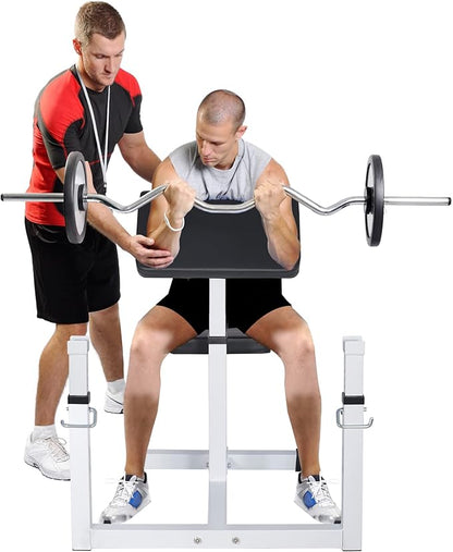 ANT MARCH Preacher Curl Weight Bench Seated Arm 450lLBS