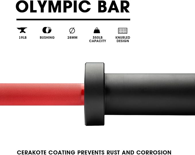 Chong Olympic Barbell 47Inch-4FT-350lb /86Inch-7FT-1500lb EZ Curl Weight Bar