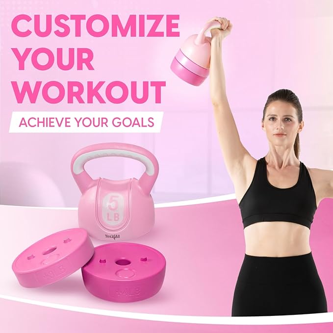 Yes4All Kettlebell Sets - Adjustable Kettlebell Set
