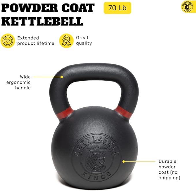 Kettlebell Kings Powder Coated Kettlebell Weights 5-90 LB