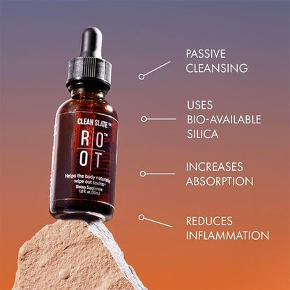 THEROOTBRANDS Root Wellness Clean Slate - by Dr. Rahm | Bioavailable Silicic Acid with Added Vitamin C - (30 ml)