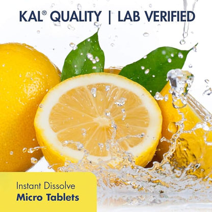 KAL K-2 Lemon Tablets, 100 Count | Pack of 2
