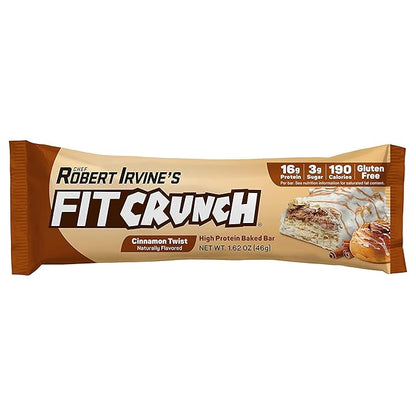 FITCRUNCH Snack Size Protein Bars, 6-Layer Baked Bar, 3g of Sugar, Gluten Free & Soft Cake Core (9 Bars, Flavor Lovers)