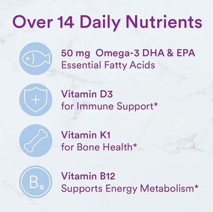 SmartyPants Toddler Multivitamin Gummies: Omega 3 Fish Oil (EPA/DHA), Vitamin D3, C, Vitamin B12, B6, Vitamin A, K & Zinc, Beta Carotene, Gluten Free, Three Fruit Flavors, 70 Count (23 Day Supply)