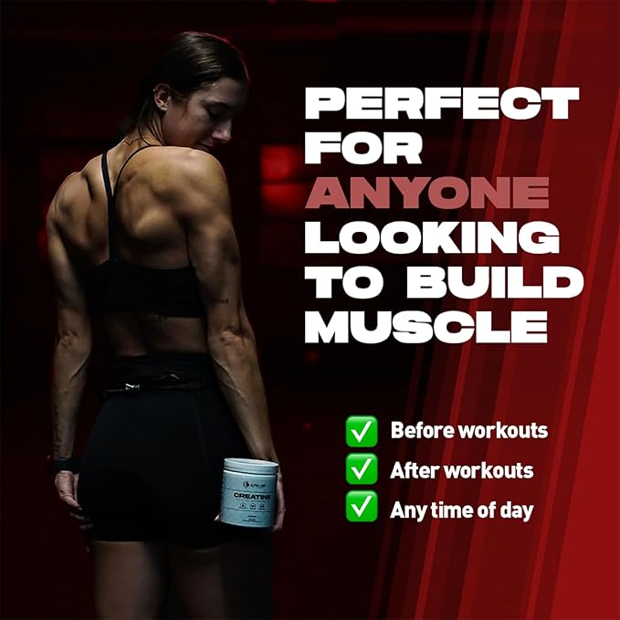 ALPHA LION Creatine Monohydrate Powder, 5000mg Per Serving (5g), Supports Muscle Strength, Power, Athletic Performance, Pure Creatine Supplement (60 Servings, Unflavored)