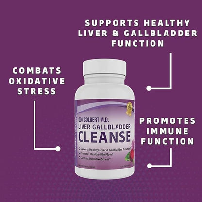 Divine Health Liver & Gallbladder Cleanse | N-Acetyl-L-Cysteine | Alpha Lipoic Acid | Milk Thistle | Organic Beet Root | Selenium | 120 Capsules