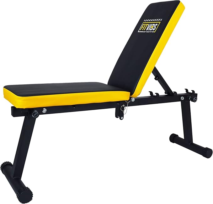 Signature Fitness Heavy Duty Adjustable and Foldable Utility