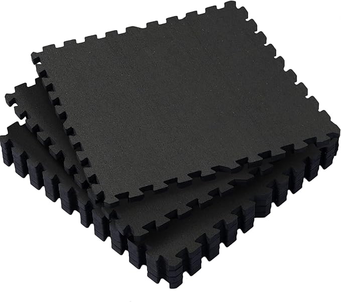 SUPERJARE 0.79 Inch Gym Flooring for Home Gym 6 Tiles