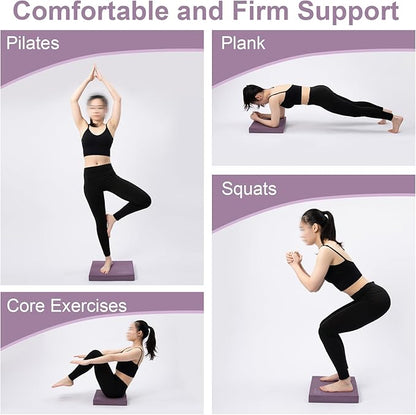 StrongTek Professional Foam Exercise Balance Pad - 15.8" 13" x 2", High-Density