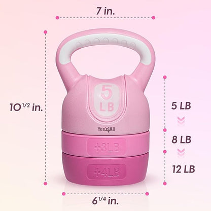 Yes4All Kettlebell Sets - Adjustable Kettlebell Set