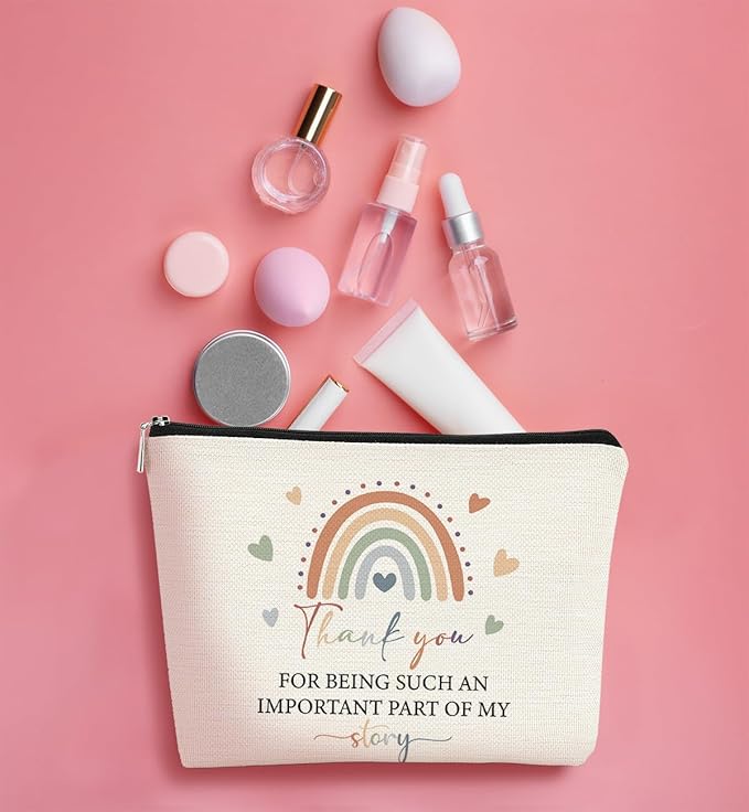 Teacher Gifts: Cosmetic Organizer Bag - Small Travel Makeup Bag With Multiple Compartments