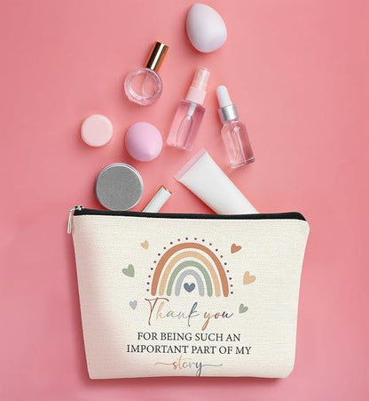 Teacher Gifts: Cosmetic Organizer Bag - Small Travel Makeup Bag With Multiple Compartments