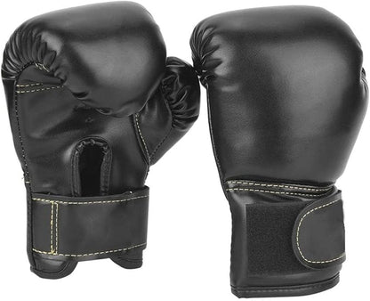 Boxing Gloves, PU Leather Taekwondo Gloves Professional Fighting Children Boxing Training Gloves Thickened Punching Sparring Training Mitts for Kids
