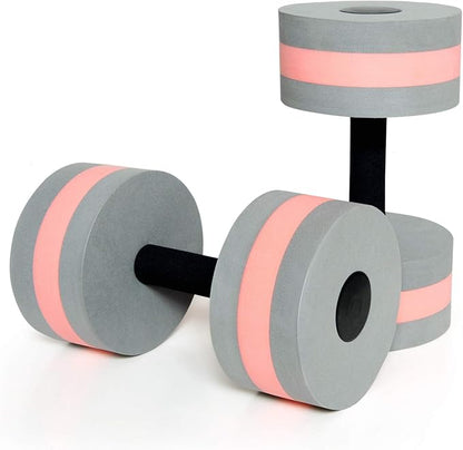 Timoo Aquatic Dumbells Set of 2 Water Dumbells Pool Resistance Water Weight Water Aerobics High-Density EVA-Foam Pool Fitness