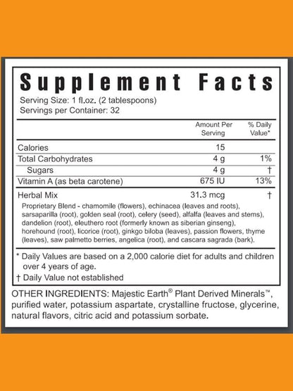 Youngevity Majestic Earth Herbal Rainforest, 32 Fl Oz - Ultimate multi-herbal, multivitamin and mineral complex for Men, Women, Kids - Immune Support Supplement - Gluten-free