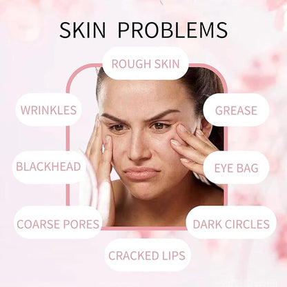 Sakura Skin Care Set for Teen Girls - Skin Care for Teens 10-12 Gifts Japan - Skincare for Girls 10-12 - Gift Set for Women with Cleanser,Serum,Cream(One Size, 8PCS Sakura Scent)