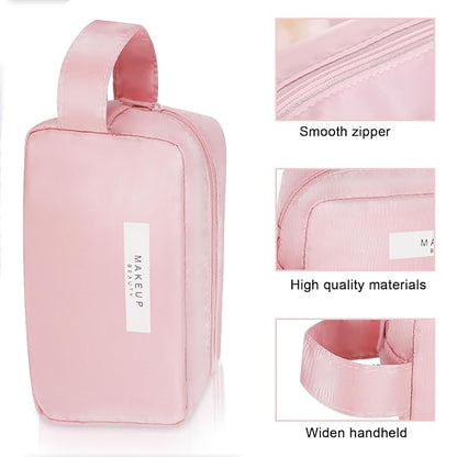 Travel Makeup Bag Cosmetic Bag Makeup Bag Toiletry bag for women and men (Pink-3pcs)