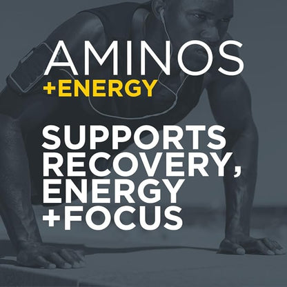 Aminos + Energy, Supports Recovery, Energy & Focus, 95mg of Caffeine, 0 Sugar & 60 Servings (Lemon Squeeze)