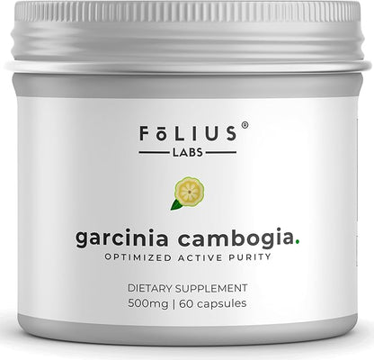 Pure Garcinia Cambogia Extract Supplement 500mg - 100% Natural HCA Extract Concentrated to 60% - Supports Healthy Digestion and Metabolism - 60 Capsules