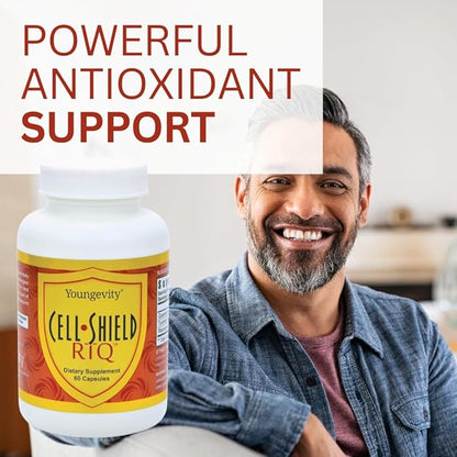 Youngevity Resveratrol Turmeric Quercetin RTQ Cell Shield - 60 Capsules (Pack of 2)