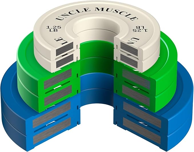 Rubber Change Plates 0.25-0.5 -0.75-1 -1.25-2.5 -5LB Set