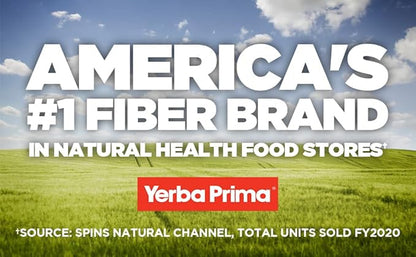 Yerba Prima Prebiotics Colon Care Fiber Caps, 180 Capsules - Five Forms of Fiber Plus FOS Pre-biotics - Dietary Health Supplement - Healthy Soluble & Insoluble Fibers for Regularity