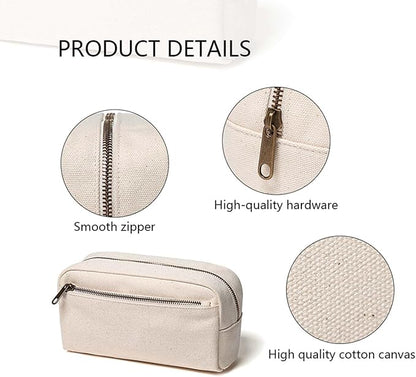 Female cosmetic bags Canvas toiletry bags Wash bags with large capacity Simple design but multifunction