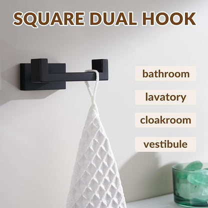 APLusee Double Robe Towel Hook