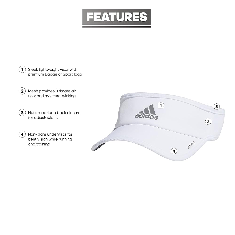 adidas Superlite, Sun Visor Hat for Women, Sport Performance, Outdoor Activities