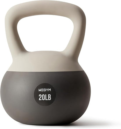 Soft Kettlebells with Cushioned Impact-Resistant Base and Anti-Slip