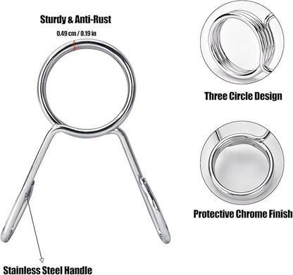 AccEncyc Spring Clip Collars 2 Inch Olympic Barbell