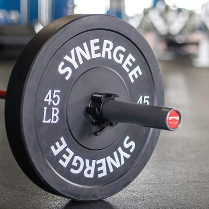 Synergee Jet Black Aluminium Barbell Collars – Locking 2" Olympic