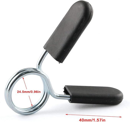 E-outstanding Spring Collar Clip 2PCS Standard 1Inch/25mm Barbell
