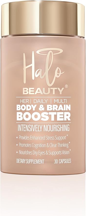 Her Daily Multi Body & Brain Booster – Multivitamin for Energy, Mental Clarity & Wellness with B6, D3 & Zinc – Vegan, Soy Free, Sugar Free, 30 Capsules