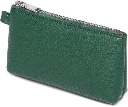 PU Leather Makeup Simple and Convenient Handbag Small Exquisite Storage Bag (Pu/Forest Green)