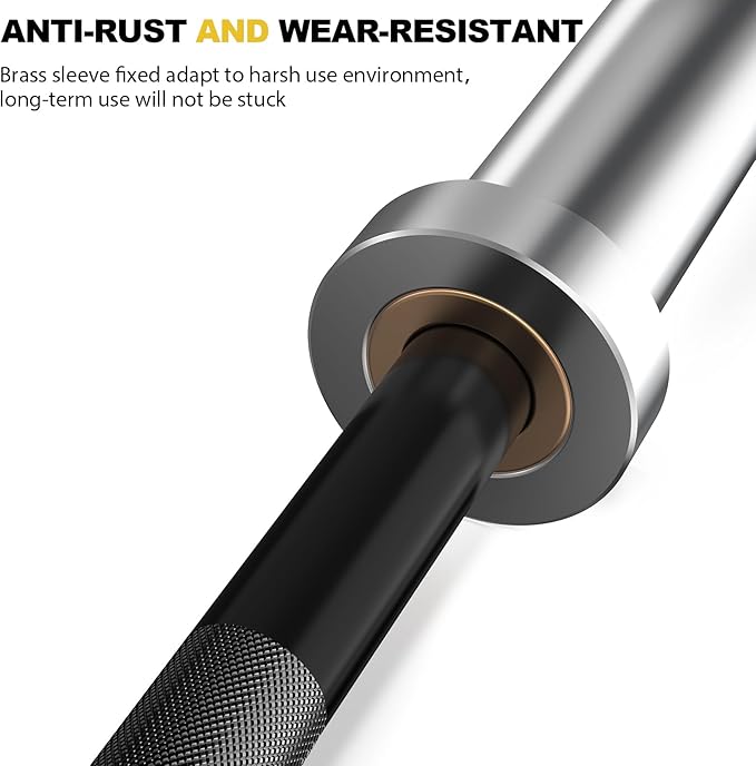 POWER GUIDANCE Chrome Olympic Barbell Bar 2 Inch 4ft/5ft/6ft