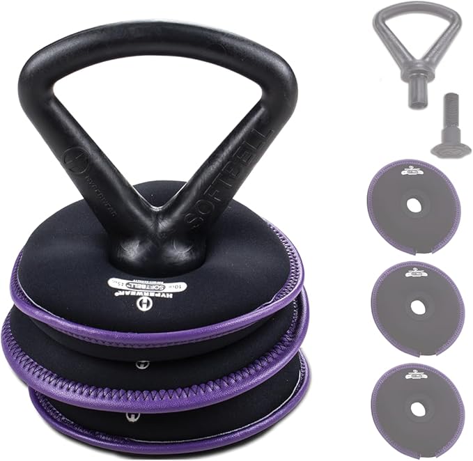 Hyperwear SoftBell Adjustable Kettlebell Set - Soft