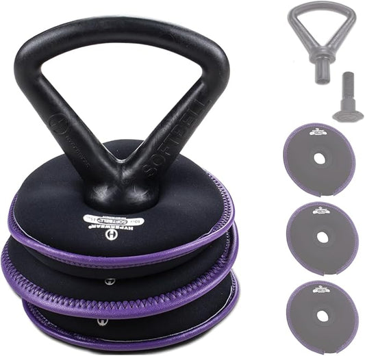 Hyperwear SoftBell Adjustable Kettlebell Set - Soft