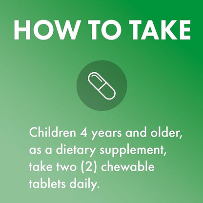 Dr. Mercola Chewable Multivitamin for Kids, 30 Servings (60 Tablets), 0g Sugar Per Serving, Natural Orange Flavor, Dietary Supplement, Supports Overall Health, Non-GMO