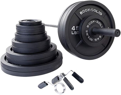 Body-Solid Cast Iron Olympic Weight Plate Set 2 Inch