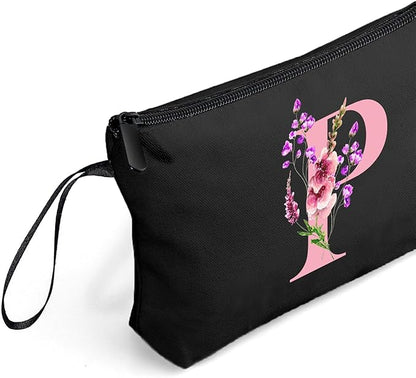 SEAMOON Happy Birthday Friendship Womens Bridesmaid Coolest Gifts for Sister Teacher Coworkers Personalized Travel Makeup Cosmetic Bag with Mirror Valentines Mothers Day Christmas Graduation P