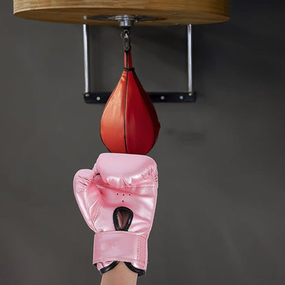 Garneck Kids Boxing Gloves Training Gloves Training Mitts Junior Punch PU Leather Sponge Filled for Toddler and Youth Red
