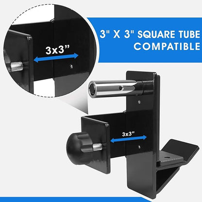 Yes4All Power Rack Attachment – J-Hook Barbell Fit 2x2 or 3x3 in