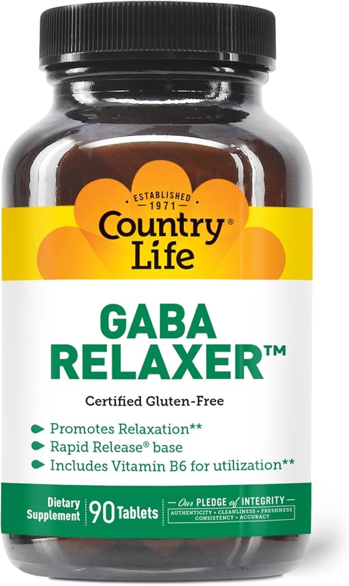 Country Life Gaba Relaxer, Rapid Release - 90 Tablets