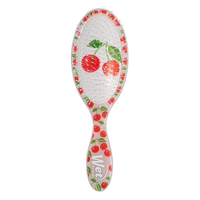 Wet Brush Original Detangler, Cherry (Tutti Fruitti), Ultra-Soft IntelliFlex Bristles Bristles Glide Through Tangles, Detangling Hair Brush, All Hair Types (Wet & Dry), Women & Men, Limited Edition