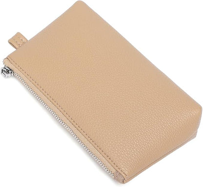 PU Leather Makeup Simple and Convenient Handbag Small Exquisite Storage Bag (Pu/Sandy)